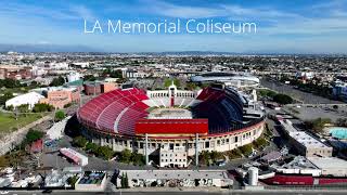Exposition Park in Los Angeles California - JMG Aerial Imagery - Stock Footage - 4K RAW DJI Mavic 3