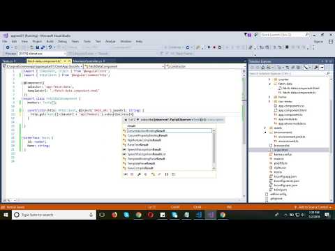 #8 Bind data from REST WEB API in Angular and ASP Dot NET Core #8 Bind data from REST WEB API in Angular and ASP Dot NET Core
