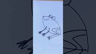 a cute frog 🐸 #shorts #art #drawing #coloring #artforhealing48