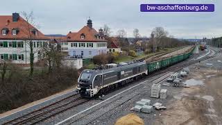 Diesel Rushhour im Aschaffenburger Hafen Bahnhof am 17. März 2023 #trains #bayern #aschaffenburg