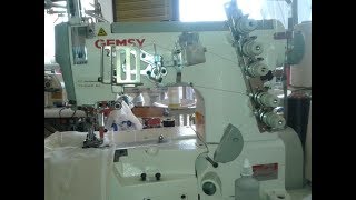 GEMSY 500B 02 collarin collareta, el recubridor falla puntada, maquina de coser sewing machine