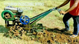 #POWER #WEEDER IN TELANGANA/ #POWER @TILLER / MINI LAND CULTIVATOR  FOR COTTON CULTIVATION