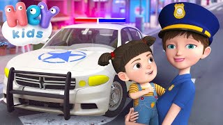 Macchina della Polizia per bambini 🚔 Cartoni animati e canzoni per bimbi - HeyKids Italiano