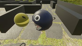 Angry Chain Chomp and Pacman!! Funny cartoon