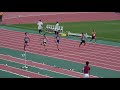 2019 春季記録会 男子100ｍ 6組