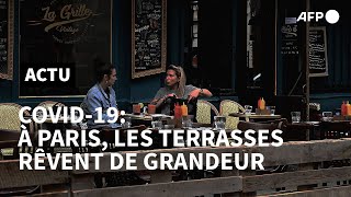 Les cafés parisiens rêvent de pérenniser l'autorisation d'élargissement des terrasses | AFP
