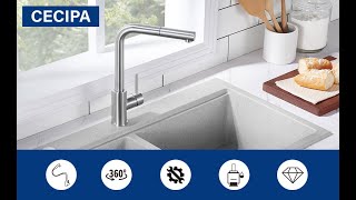 Cecipa Pull-out kitchen faucet - CYN0518 / CYN0519 — Installation