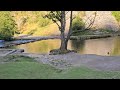 Dovedale stepping stones and Thorpe cloud.