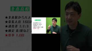 【R7埼玉県公立高校入試】北本高校（普通科）データ【北辰テスト】202403時点#埼玉県高校入試 #北辰テスト