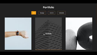 Portfolio Filter Gallery using HTML CSS & Javascript | Filterable Image Gallery