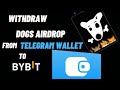 How to withdraw dogs Airdrop from Telegram wallet to Bybit using USDT.