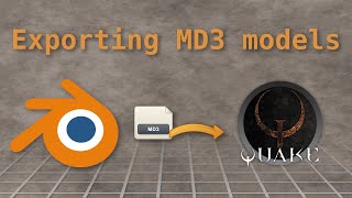 How to export MD3 models in Blender