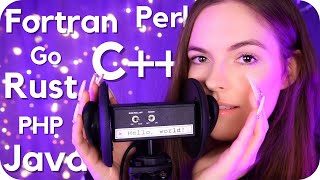 ASMR 3Dio Deep Ear Whisper ♥ Random Facts About Programming 🖥️