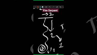 Tibetan Fire Serpent Symbol, Learn to Draw #swayambhu #reikihealing #karunareiki #symbols