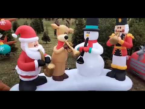 Gemmy Prototype Animated Christmas Airblown Inflatable Lightshow Band ...