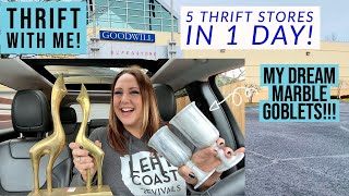 MY GOODWILL LUCK CONTINUES! | 4 Goodwills In 1 Day + ReTAILS Thrift Store | Thrift With Me!