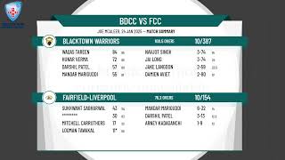 Blacktown Mounties v Fairfield-Liverpool Day 2