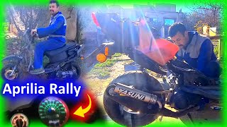 اصلاح و تجديد Aprillia Rally ❤️جاتنا من مدينة تطوان فيها  اصلاح بزاف🤒 رجعات كاضوووووووور 🤯💪