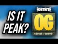 Did Fortnite OG Cook?