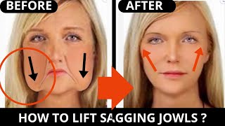 🛑 AGE 40+ | FACE LIFTING EXERCISES FOR JOWLS and SAGGY SKIN !| LAUGH LINES, FOREHEAD,