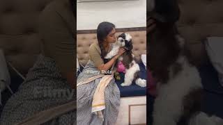 కుక్కతో ఆటలాడితే ఇలానే ఉంటది🐶😂 దూల తీరింది| #KeerthySuresh Making FUN With Her Pet Dog #shorts