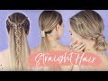Easy Straight & Heatless Hairstyles - KayleyMelissa Easy Straight & Heatless Hairstyles - KayleyMelissa