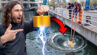 Fishing With The MOST ENORMOUS MAGNET EVER SEEN!