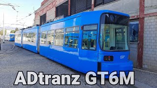 ZET Zagreb | Walk inside ADtranz GT6M tram ( ex. Augsburg )