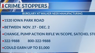 Crime Stoppers: Walker Neer Manufacturing burglary