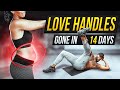 MUFFIN TOP & LOVE HANDLES BE GONE IN 14 DAYS!  | Abs Challenge