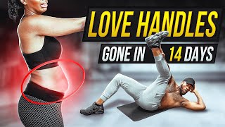 MUFFIN TOP & LOVE HANDLES BE GONE IN 14 DAYS!  | Abs Challenge