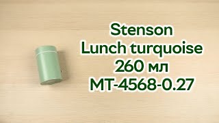 Розпаковка Stenson Lunch turquoise 260 мл (MT-4568-0.27 turquoise)