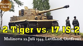 2 Tiger-Panzer vs. 17 sowj. IS-2 und 5 T34/85 Panzer: Der Überfall von Malinova, 24. Juli 1944!