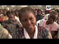 faithful gather for papal mass in juba