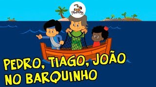 Pedro, Tiago, João no barquinho - 3Palavrinhas - Volume 4
