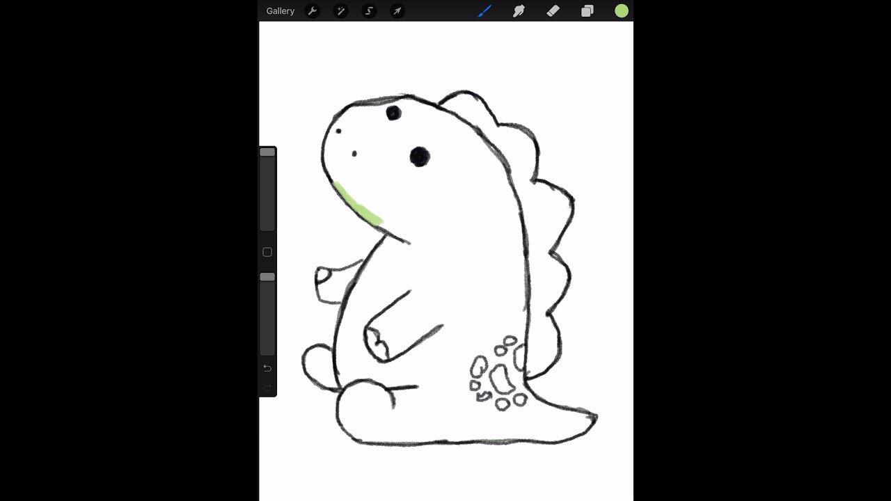 Pickle The Dinosaur Drawing And Colour - YouTube