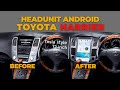 HEAD UNIT ANDROID TESLA STYLE TOYOTA HARRIER ! TERBARU RAM 8 !! WIRELESS CARPLAY