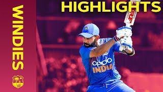 Chahar Takes Three Wickets in Four Overs | Windies vs India - Match Highlights | 3rd IT20 2019