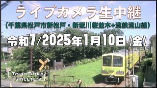 【ライブカメラ】ライブカメラ生中継／千葉県松戸市新坂川桜並木／2025年1月10日【桜並木・流鉄流山線リアルタイム配信・ライブトーク兼用】