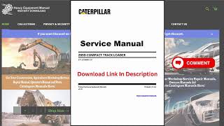 PDF CATERPILLAR 289D COMPACT TRACK LOADER SERVICE MANUAL A9Z00001 UP