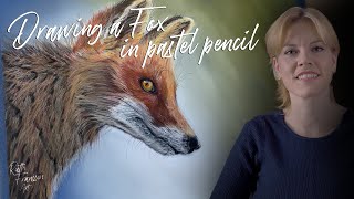 How to draw a Fox in pastel pencil - Drawing Tutorial