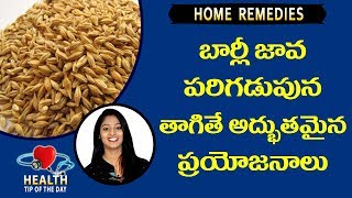 Benefits Of Barley Water || Health Science || బార్లీ జావ పరిగడుపున తాగితే అద్భుతమైన ప్రయోజనాలు