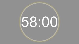 58 MINUTE - 4K - COUNTDOWN IN REVERSE - 3480 SECOND TIMER -