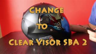 Steelbird SBA 2 visor change