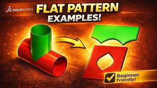SolidWorks Flat Pattern Made EASY! (Beginner Friendly)