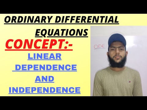 Linear Dependence And Linear Independence Ordinary Differential ...