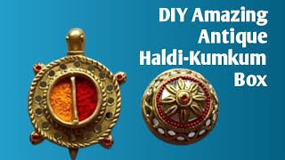 Amazing Antique Unique Handmade Haldi-Kumkum Box/DIY Haldi-Kumkum Box