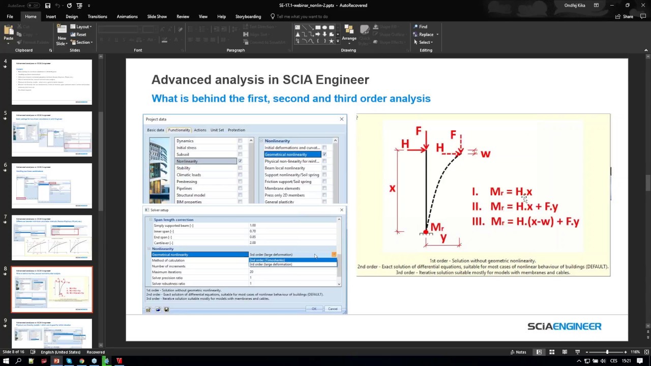 En Webinar Advanced Analysis In Scia Engineer Geometrical And