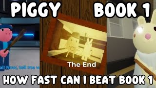 How Fast Can I Beat Book 1 in Piggy? - Roblox