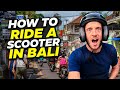 How to ride a SCOOTER In BALI